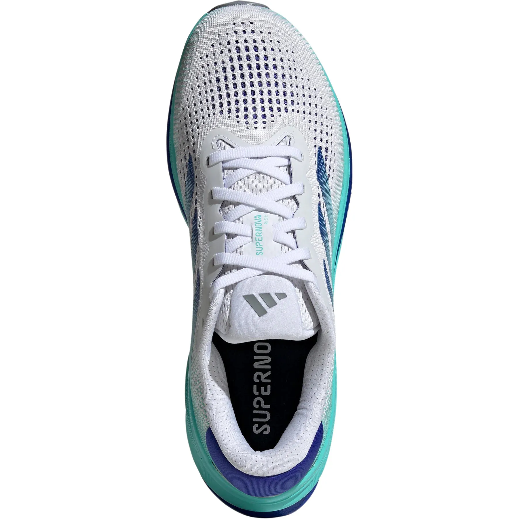 adidas Men's Supernova Rise Running Shoes Cloud White / Lucid Blue / Flash Aqua