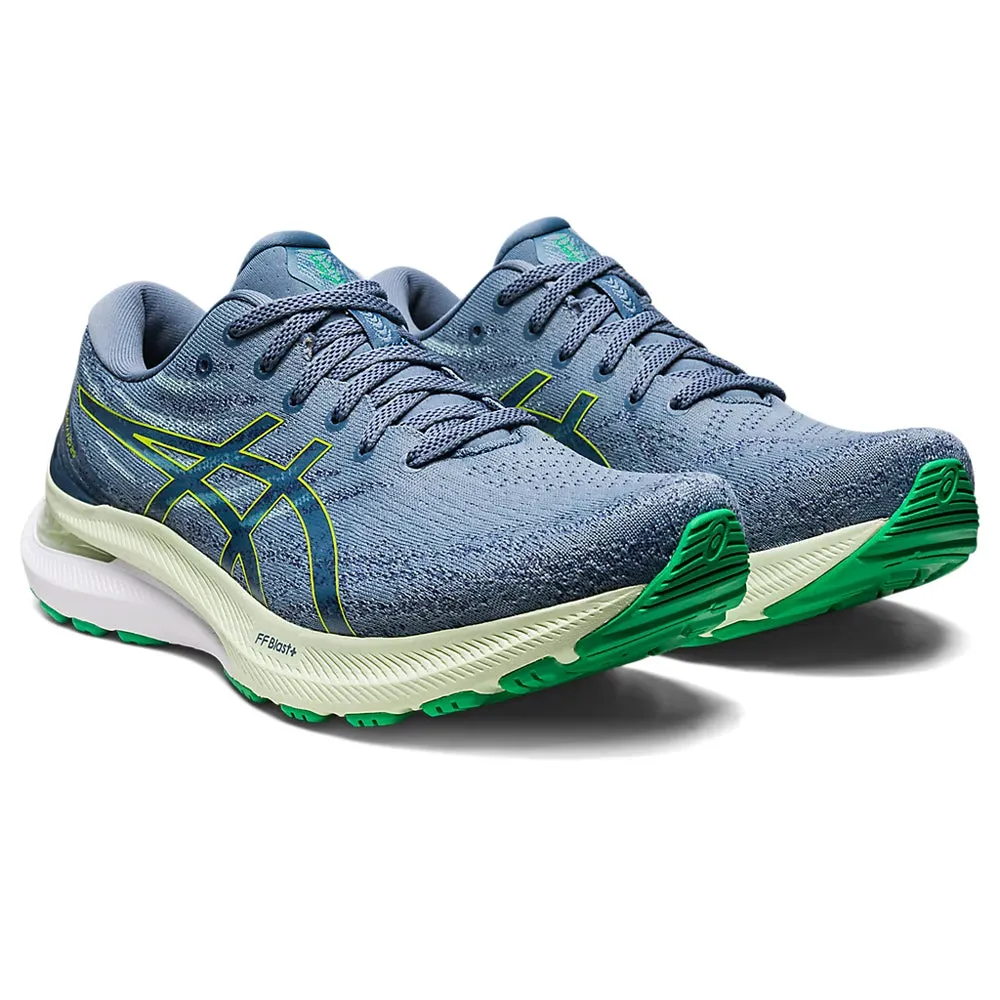 ASICS GEL-KAYANO 29 (M) - STEEL BLUE/LIME ZEST RUNNING SHOES