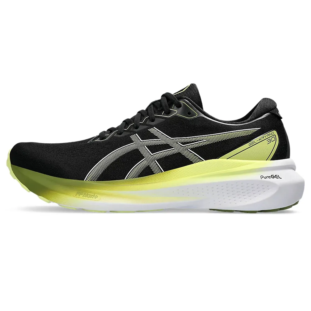 ASICS GEL-KAYANO 30 (M) - (BLACK/GLOW YELLOW) RUNNING SHOES