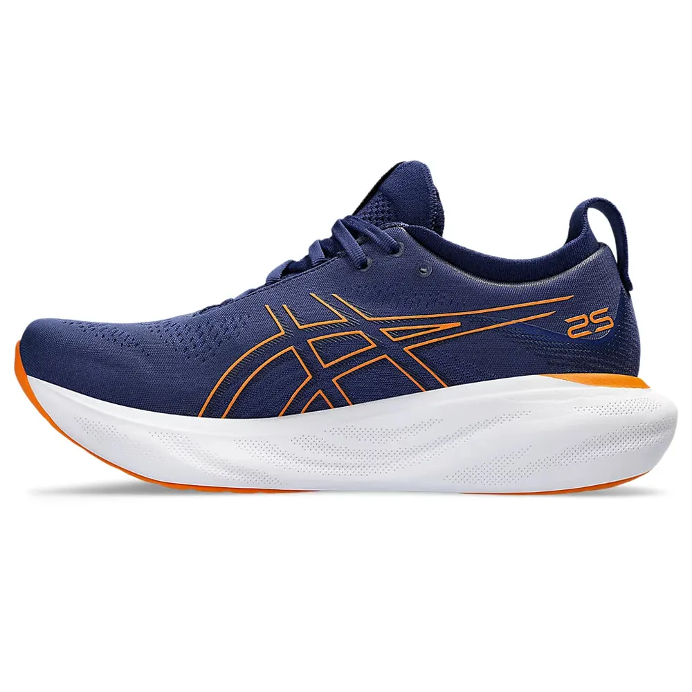 ASICS GEL-NIMBUS 25 (M) - (IDEEP OCEAN/BRIGHT ORANGE) RUNNING SHOES