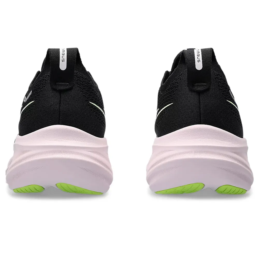 ASICS GEL NIMBUS 26 (M) - (BLACK/ NEON LIME) RUNNING SHOES