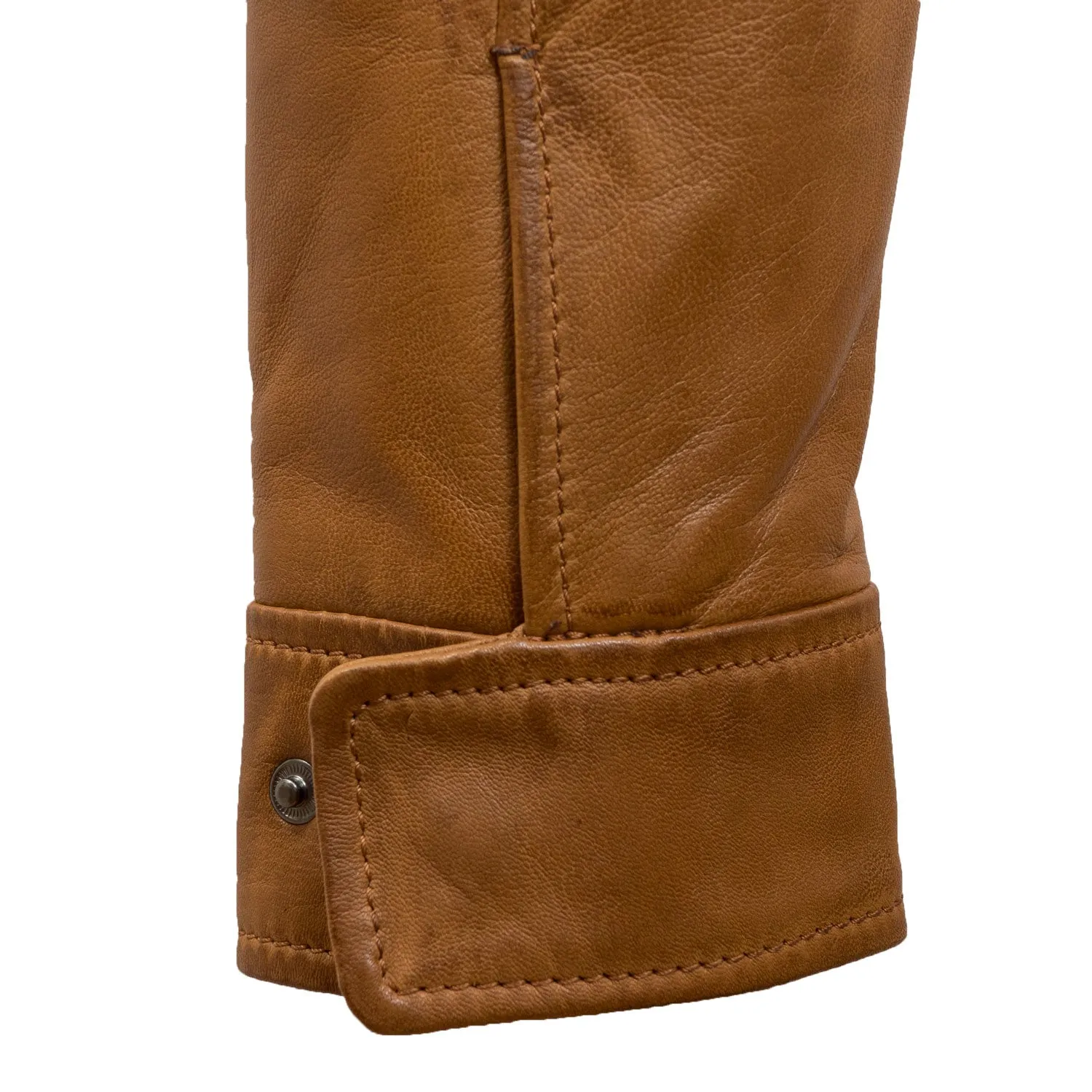 Budd: Men's Tan Leather Jacket