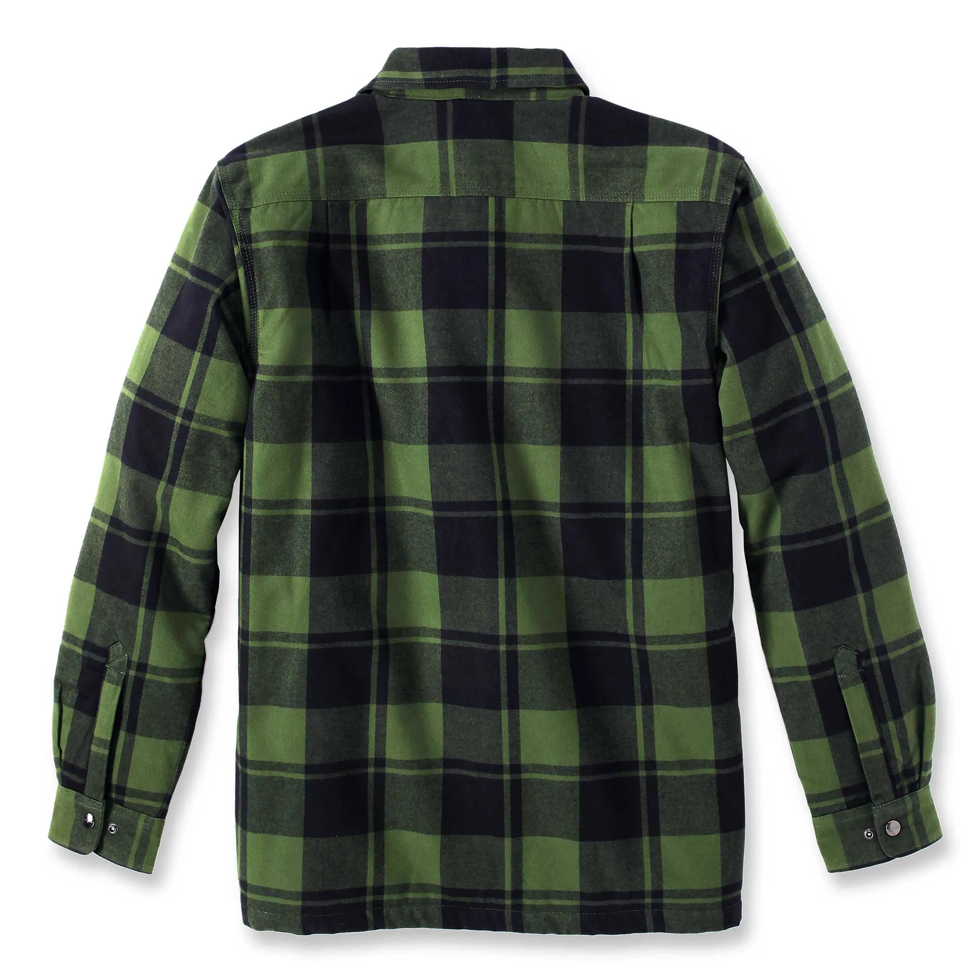 Carhartt 105939 Heavyweight Sherpa Lined Flannel Shirt Jacket Chive Green Size Large