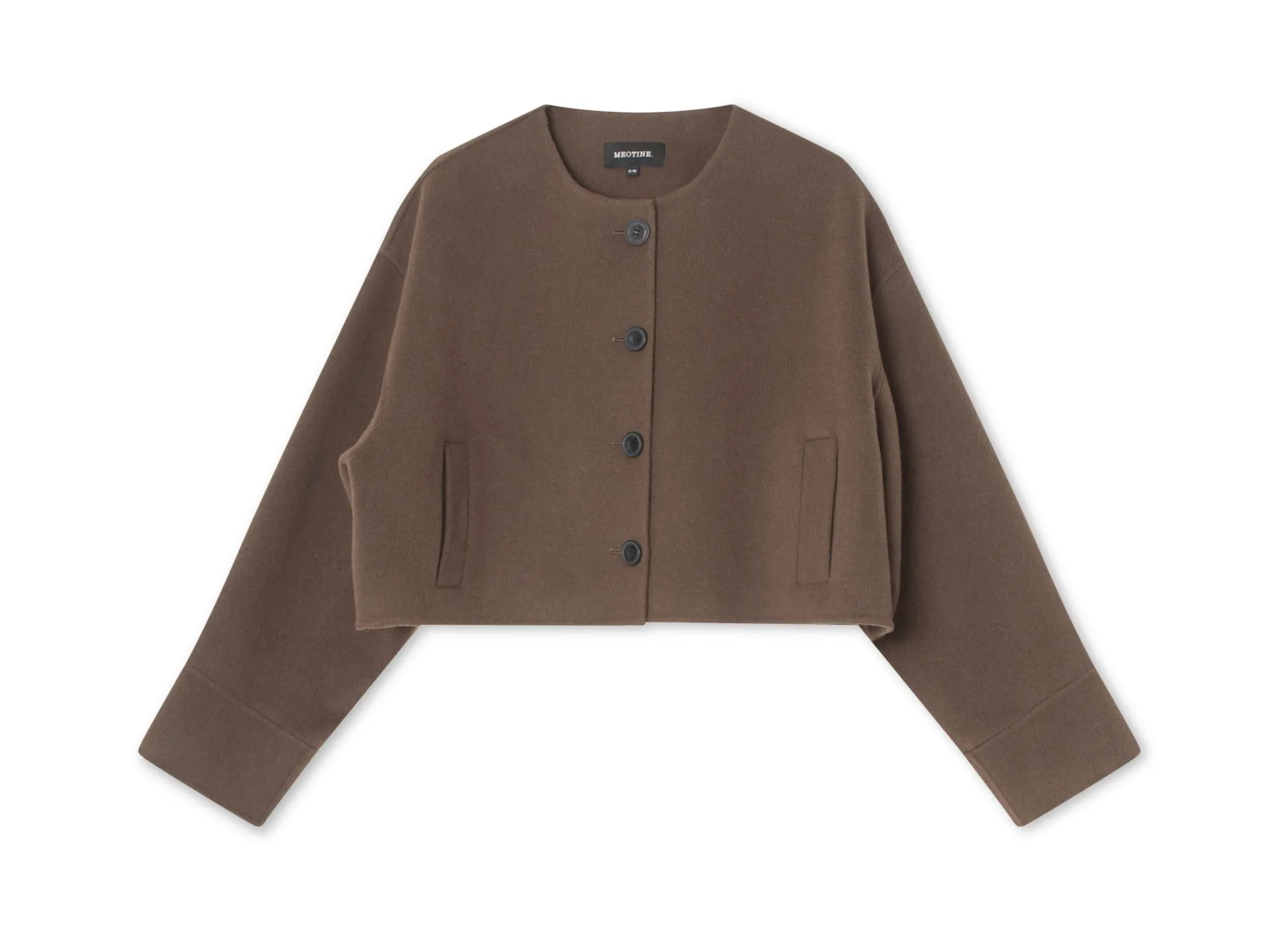 KARLA WOOL JACKET - BROWN