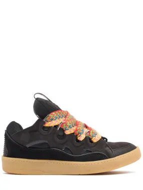 Lanvin   Curb leather sneakers 