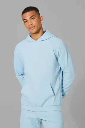 Man Active Tech Stretch Knit Hoodie | boohooMAN UK