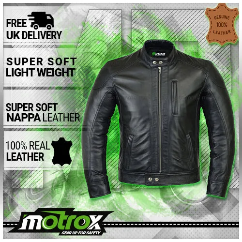 Men's Black Leather Jacket Thrilling Biker Jacket 3