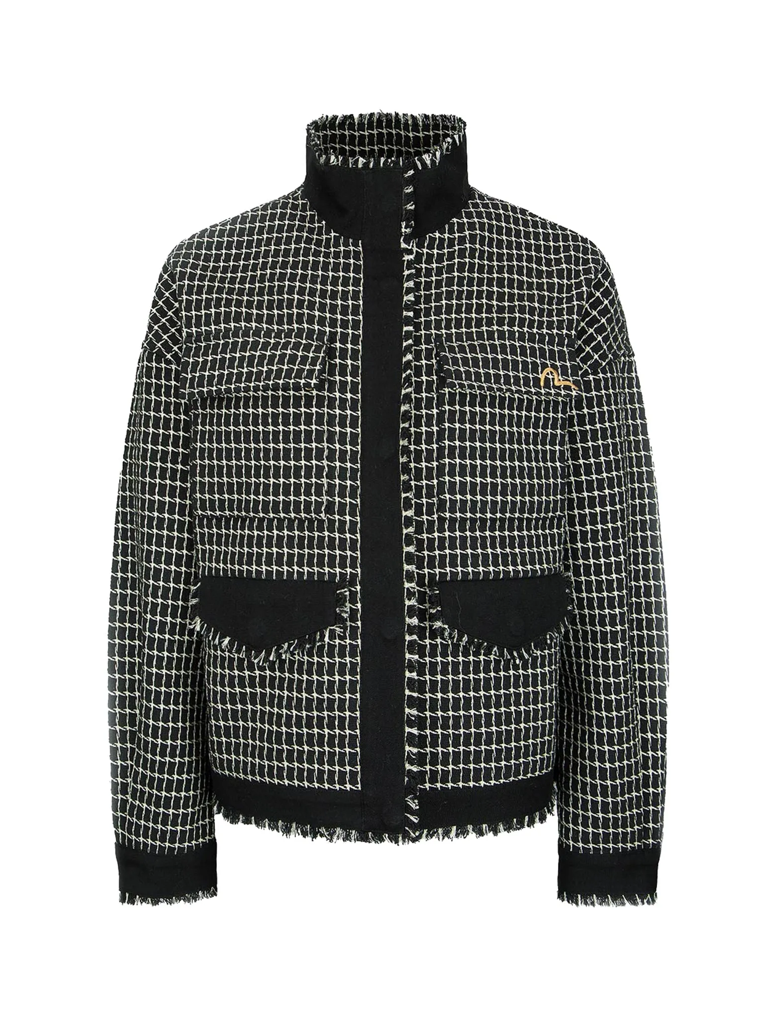 Metallic Wool Tweed Jacket