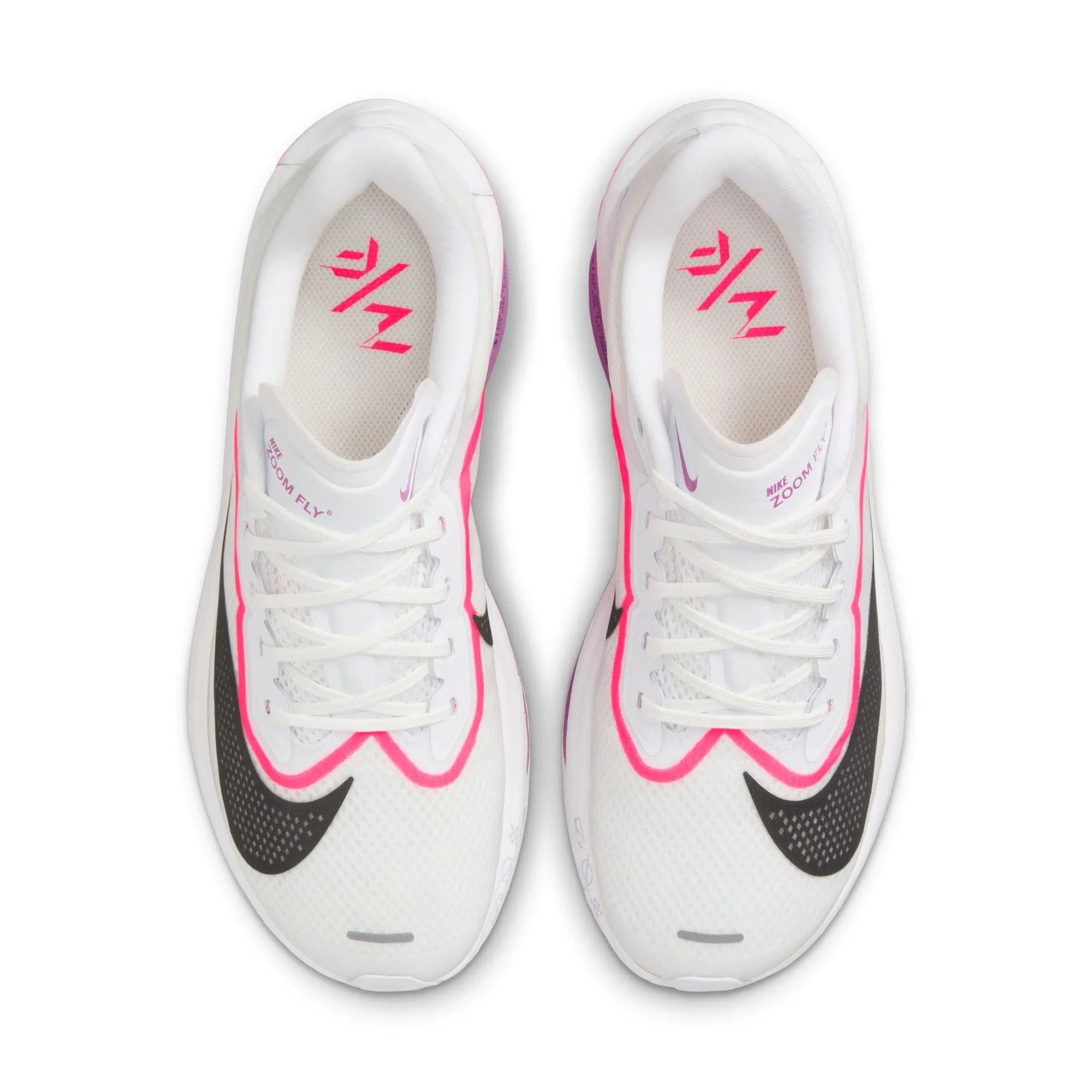 Nike Women's Zoom Fly 6 Running Shoes White / Black / Vivid Grape / Hyper Pink