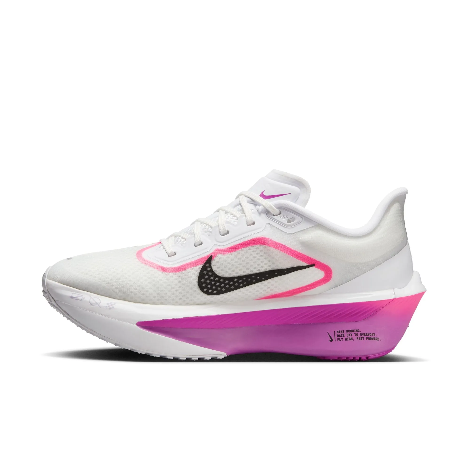 Nike Women's Zoom Fly 6 Running Shoes White / Black / Vivid Grape / Hyper Pink