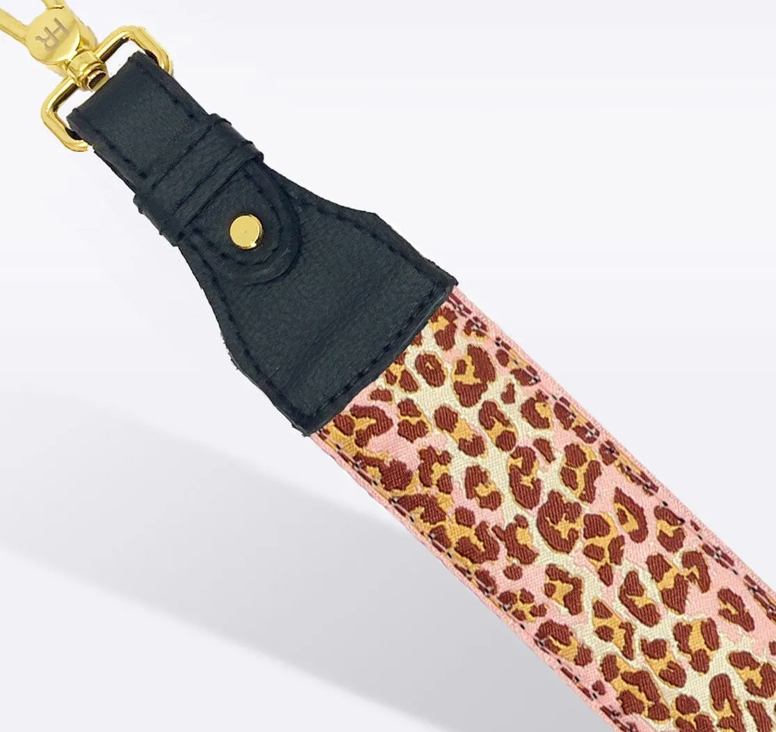 Pink Leopard Shoulder Bag Strap