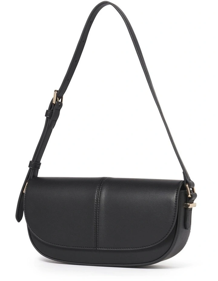 Signature Cindy Shoulder Bag in Black