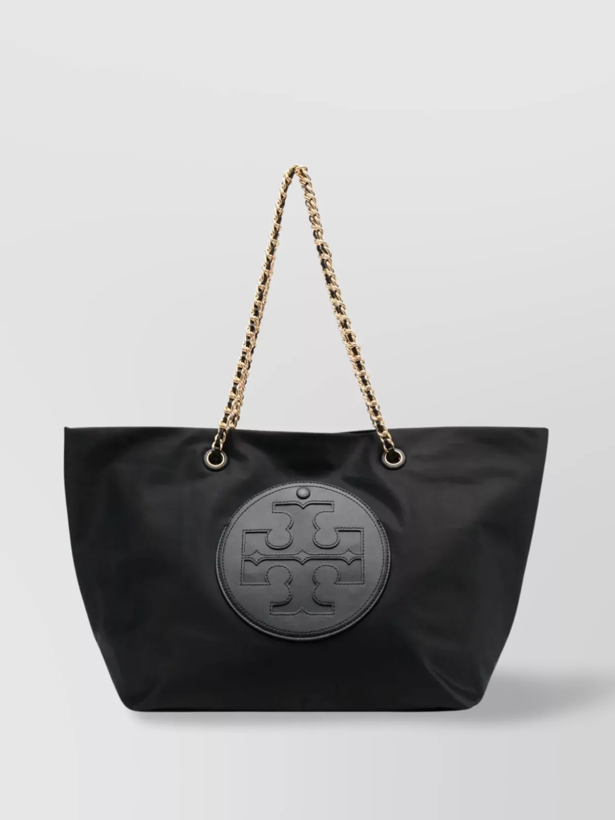 Tory Burch   Interwoven chain tote with hidden exterior pocket