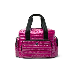 Voyager Travel Bag in Glossy Garnet