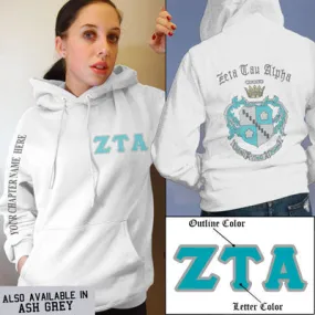 Zeta Tau Alpha Crest Hoodie - G185 - SUB